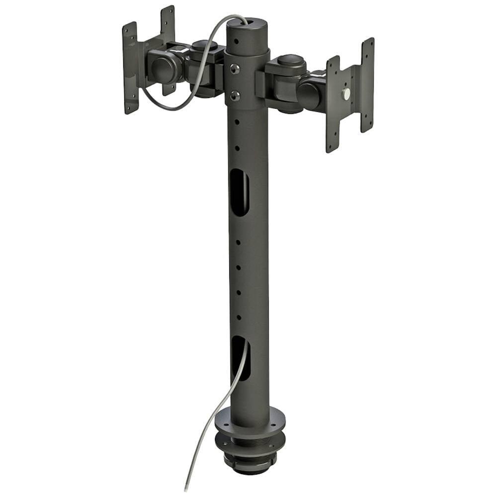 NewStar  2 vie Supporto da tavolo per monitor 25,4 cm (10) - 76,2 cm (30) Nero Regolabile in altezza 