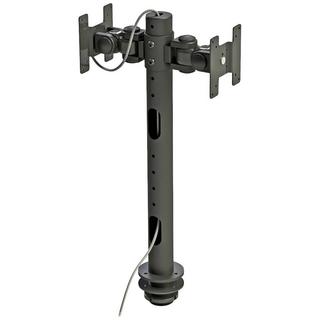 NewStar  2 vie Supporto da tavolo per monitor 25,4 cm (10) - 76,2 cm (30) Nero Regolabile in altezza 