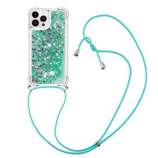 Cover-Discount  iPhone 15 Pro Max - Coque Paillettes Avec Bandouliã¨Re 