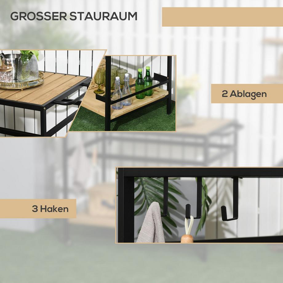 Outsunny Chariot de jardin  