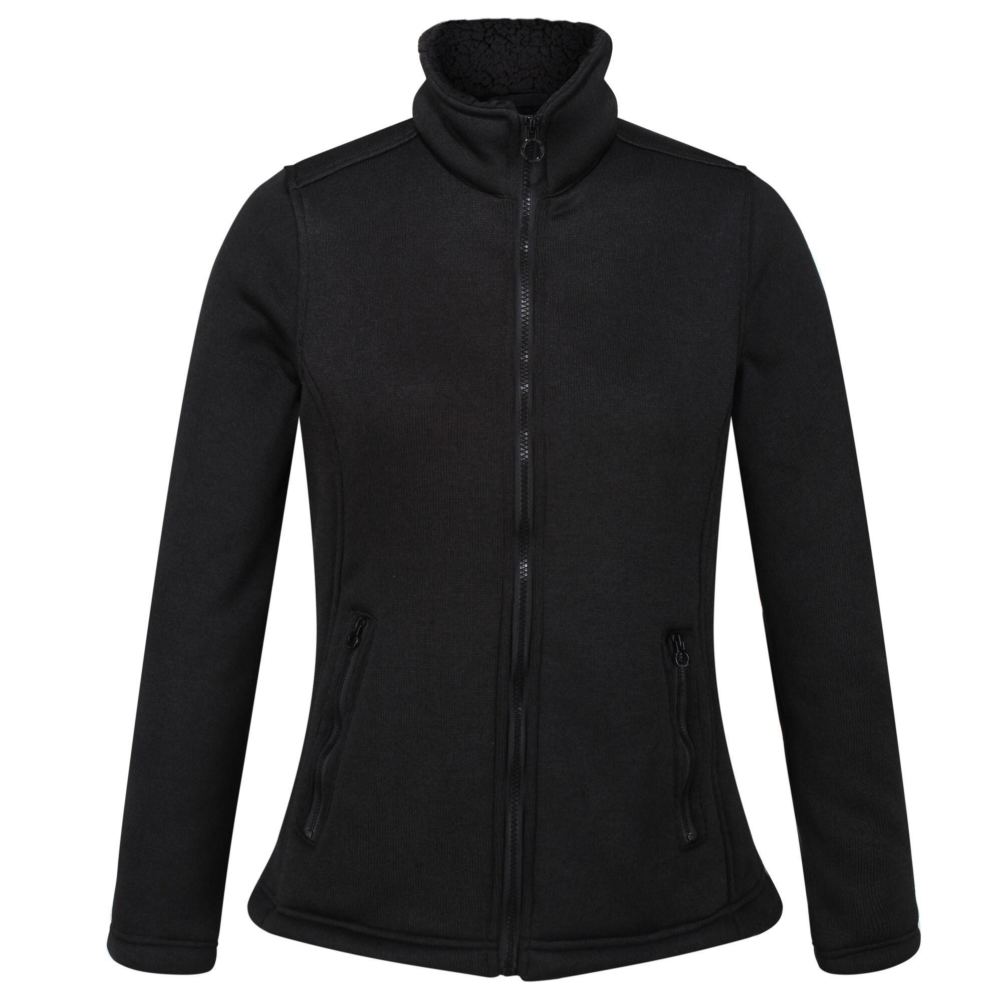 Image of Razia Ii Fleecejacke Durchgehender Reißverschluss Damen Schwarz 42