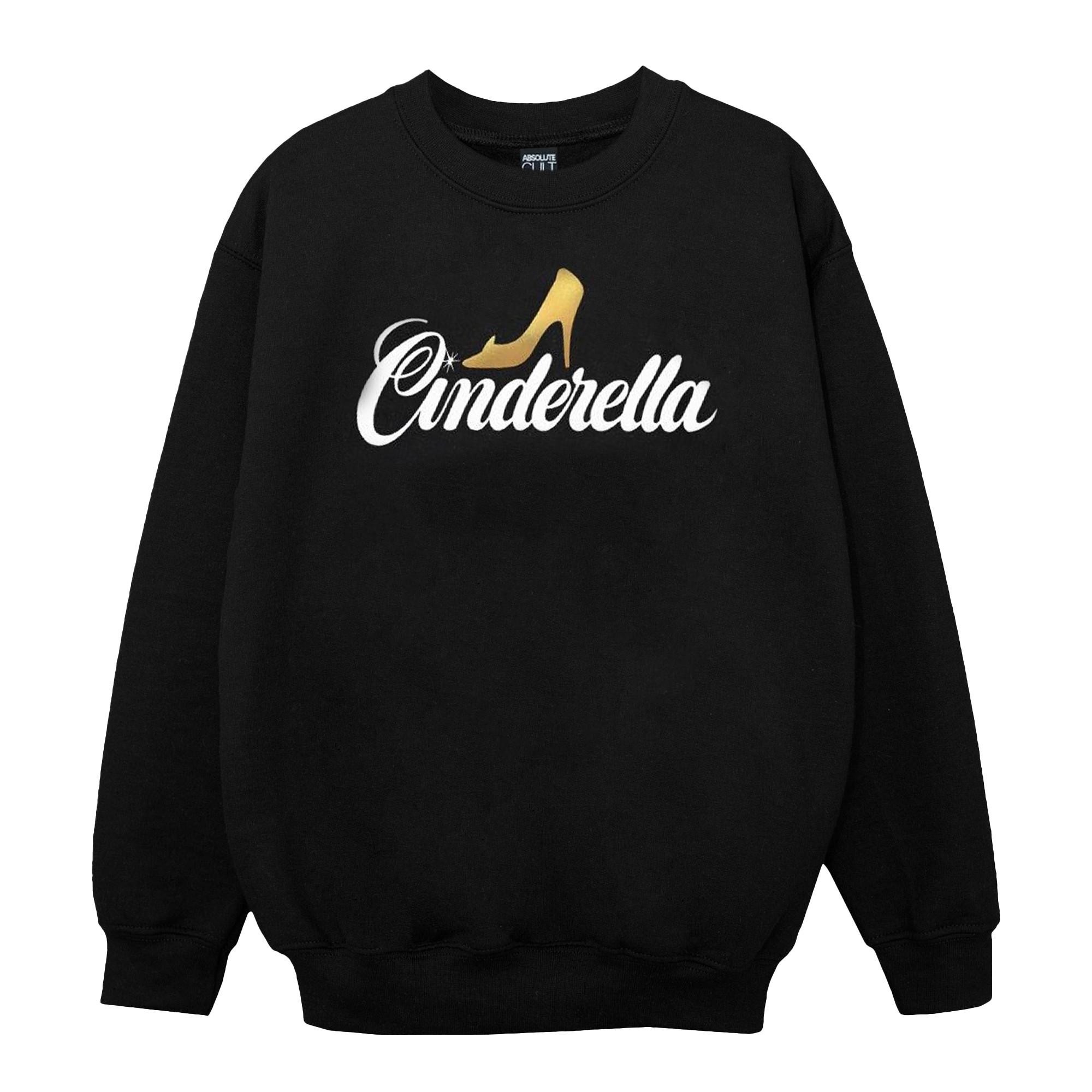 Image of Cinderella Shoe Logo Sweatshirt Unisex Schwarz 116