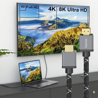 hama  Câble HDMI Ultra High Speed Ultra HD 8K, alu, 2.0 m 