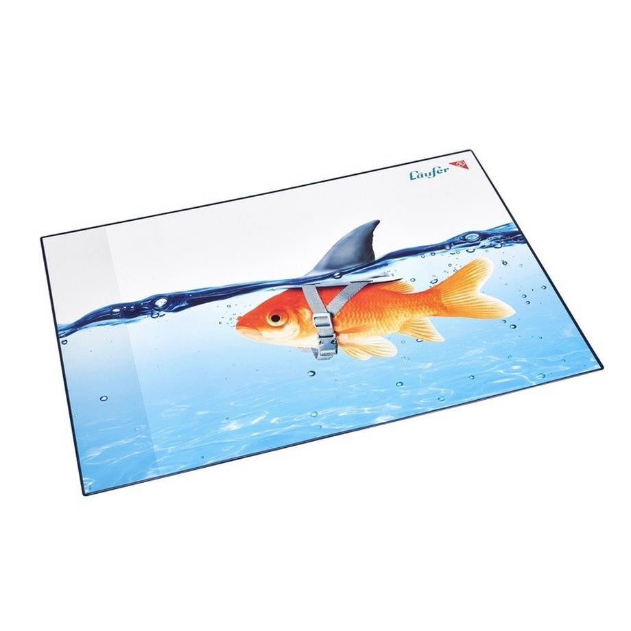 LÄUFER Schreibunterlage 46649 Goldhai 53x40cm