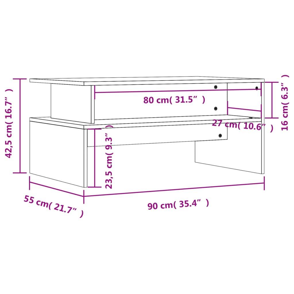 VidaXL Couchtisch holzwerkstoff  