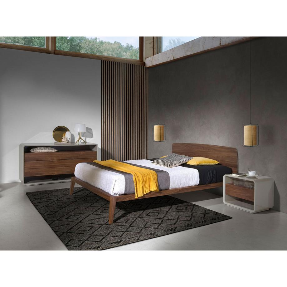 ANGEL CERDA Bett Walnuss  