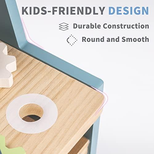 Activity-board  Mini-établi en bois, établi pour enfants avec outils et accessoires, jouet en bois pour enfants 