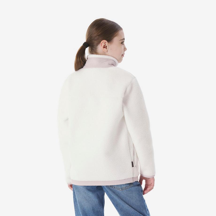 QUECHUA  Fleece Kinder mit RV Langarm synthetisch 