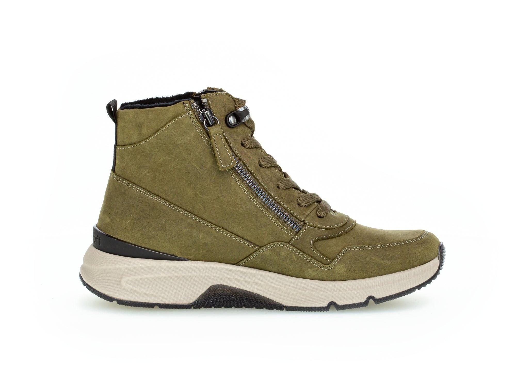 Image of - Nubuk Wandersneaker Damen Grün 41
