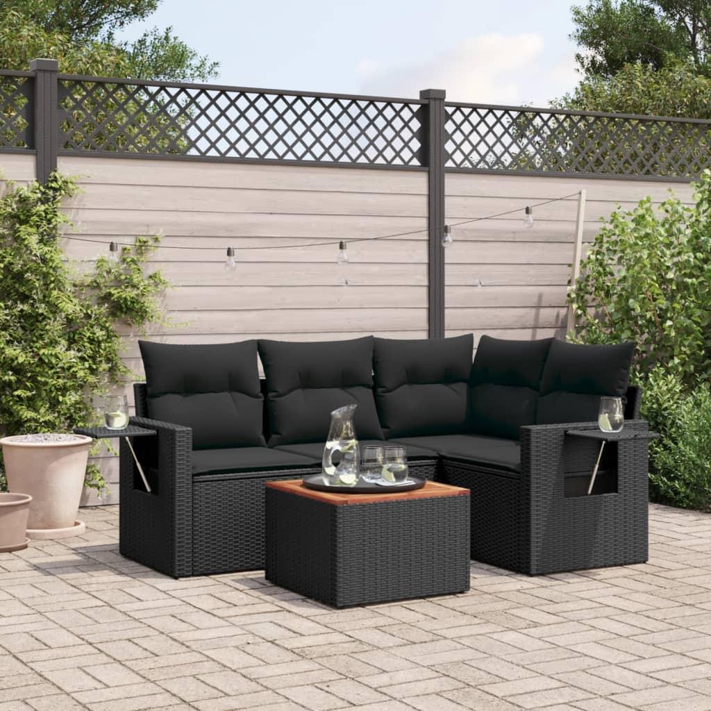 VidaXL set divano da giardino Polirattan  