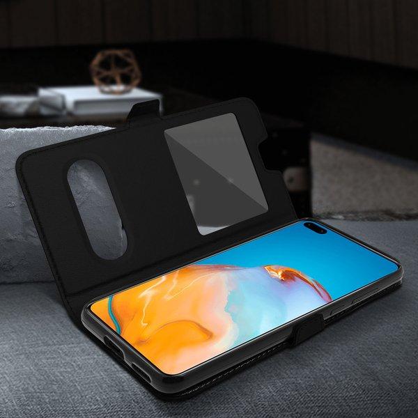 Avizar  Doppelfenster Cover Huawei P40 Schwarz 