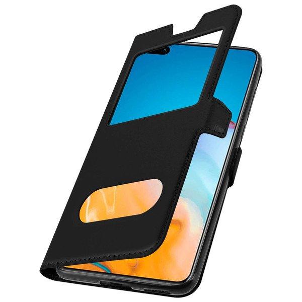 Avizar  Doppelfenster Cover Huawei P40 Schwarz 