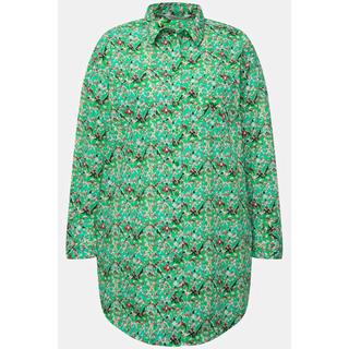 Studio Untold  Chemisier, oversized, imprimé tribal patte de boutonnage, col de chemise 