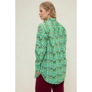 Studio Untold  Chemisier, oversized, imprimé tribal patte de boutonnage, col de chemise 