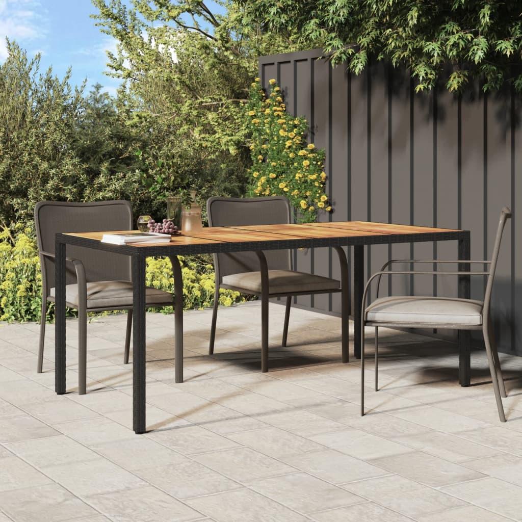 VidaXL Table de jardin rotin synthétique  