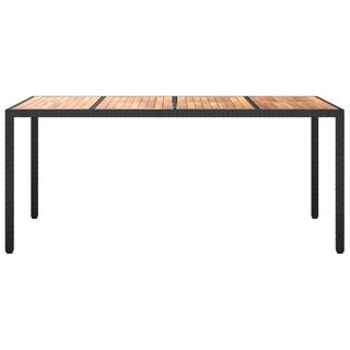 VidaXL Table de jardin rotin synthétique  