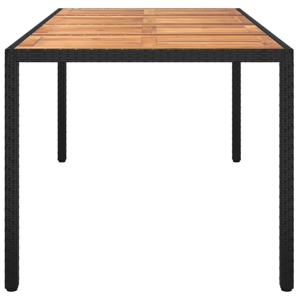 VidaXL Table de jardin rotin synthétique  