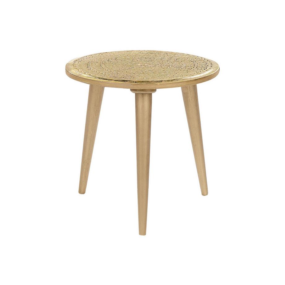 Beliani Set di 2 tavolini en Legno di mango Glamour NARRA  