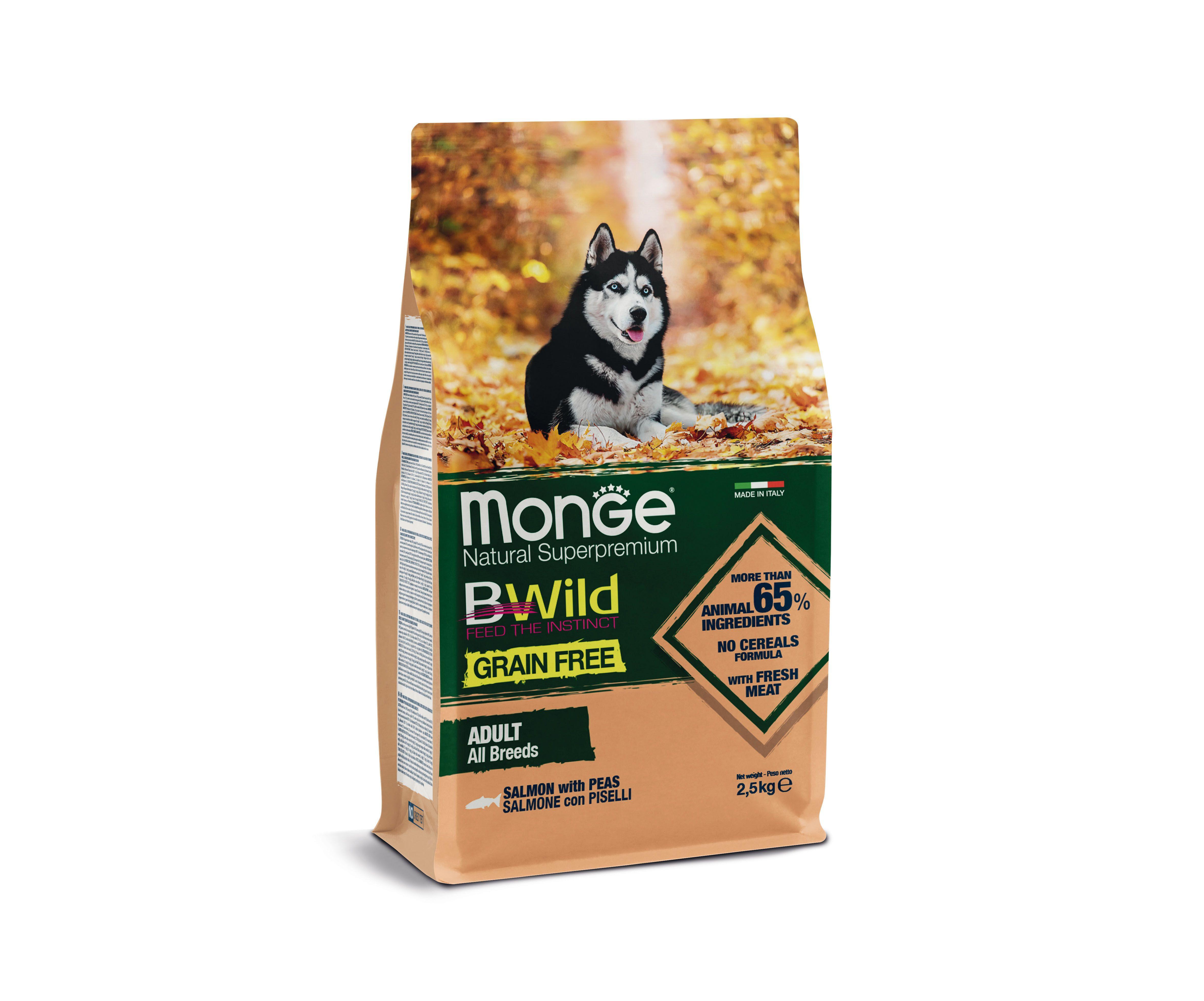 Monge  BWild pour chien au saumon 