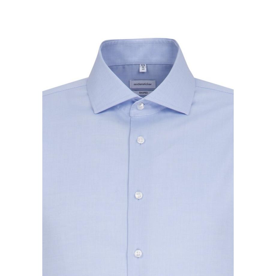 Seidensticker Chemise Oxford Shaped Fit Manches Longues Unie  