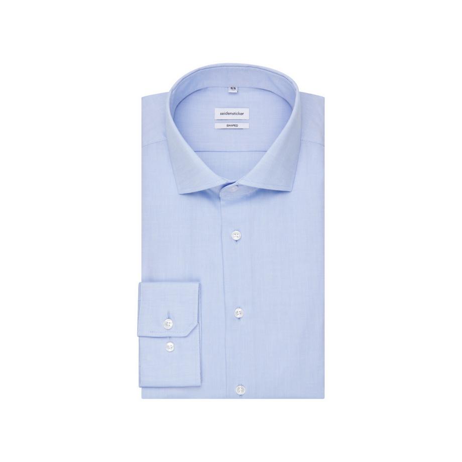 Seidensticker Chemise Oxford Shaped Fit Manches Longues Unie  