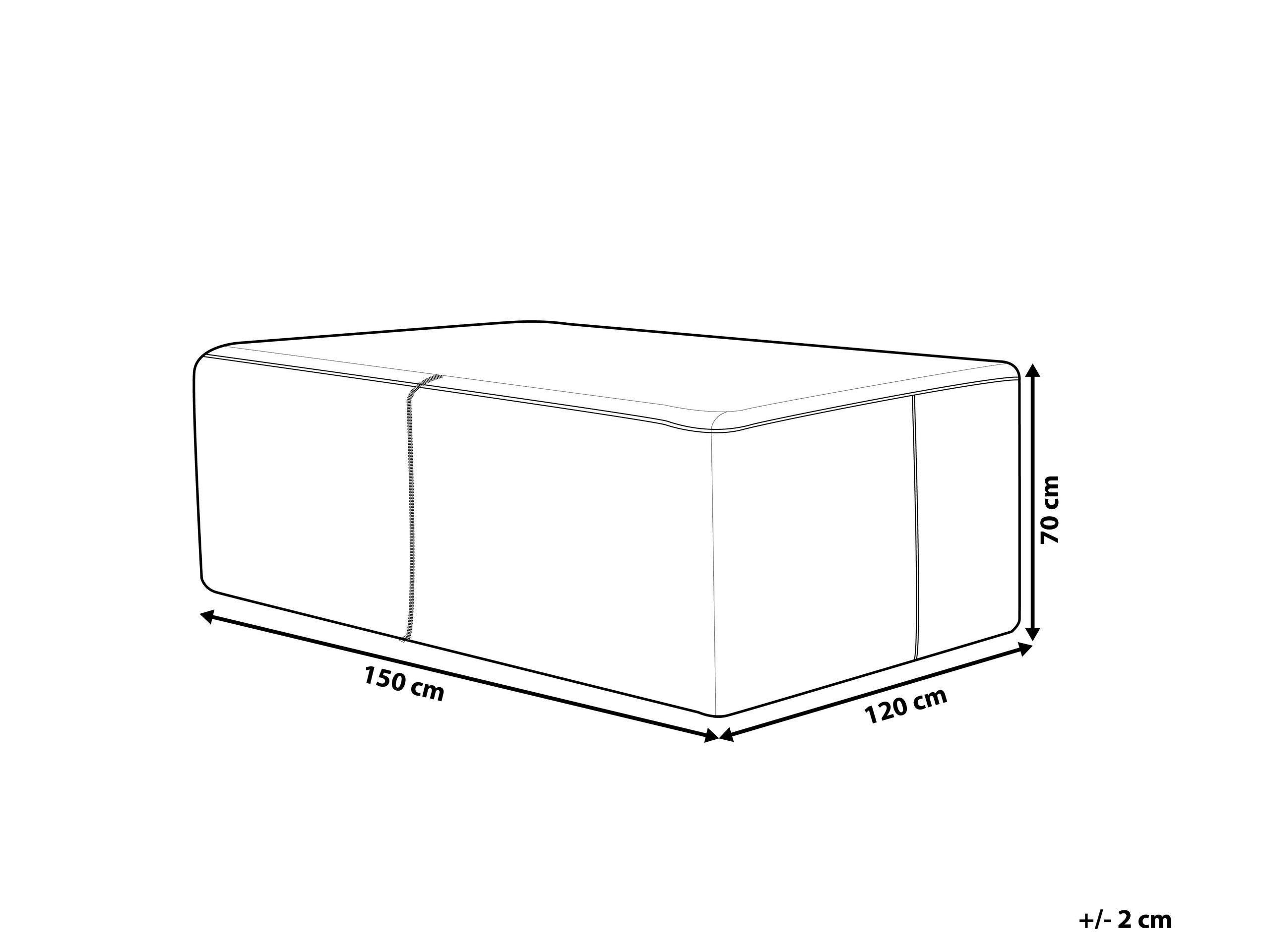 Beliani Protezione impermeabile en PVC CHUVA  