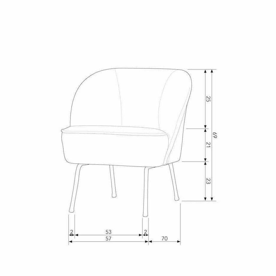 mutoni Sessel Vogue Webstoff sand  