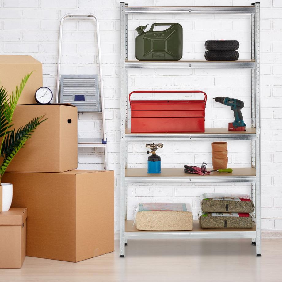 B2X ensemble de 2 étagères robustes à 5 niveaux  