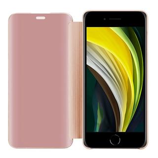 Cadorabo  Housse compatible avec Apple iPhone 7 / 7S / 8 / SE 2020 - Clear View étui de protection miroir avec fonction de support Protection à 360 degrés 