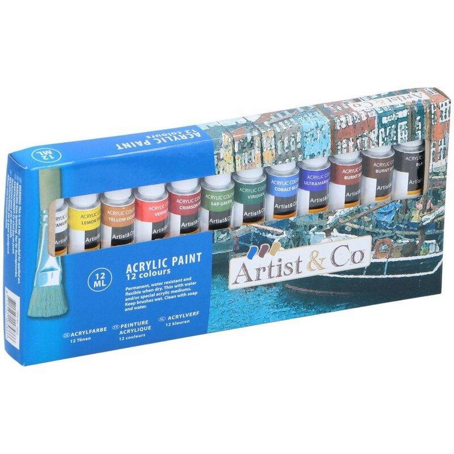 Artist & Co  12x Acrylfarben 