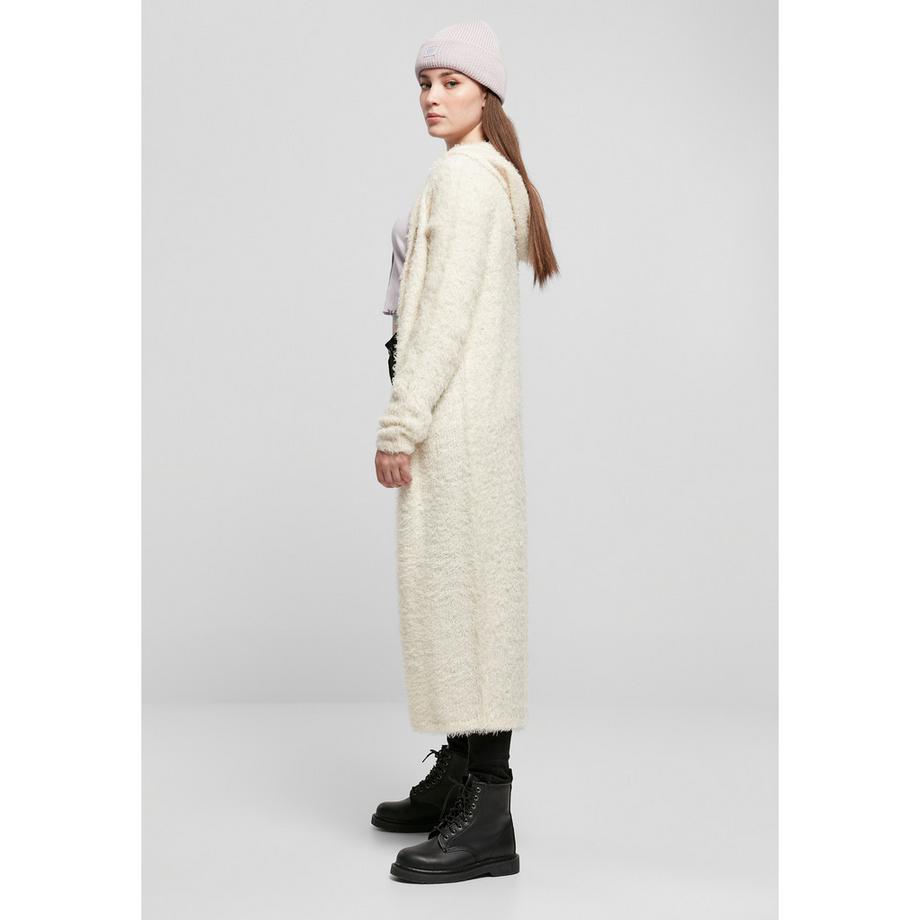 URBAN CLASSICS Cardigan Long à Capuche en Plumes Grandes Tailles  