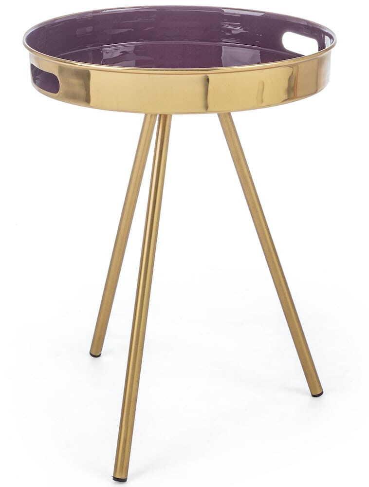 mutoni home Table d&#039;appoint Inesh or-violet D42  