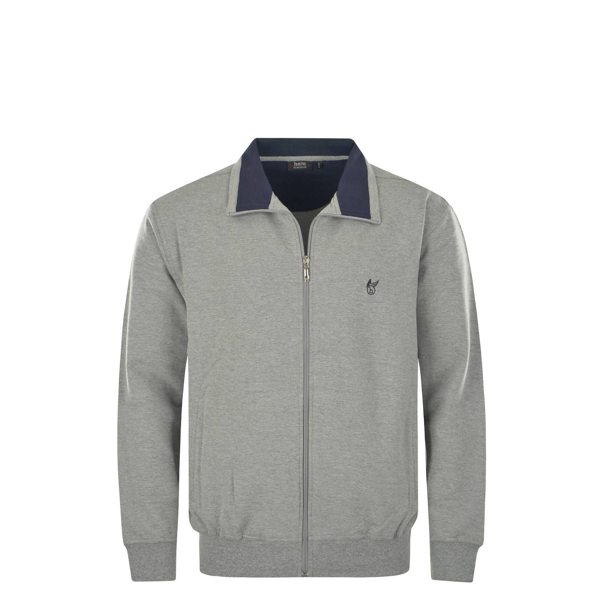 Image of Sweatjacke Bequem Sitzend Herren Grau S