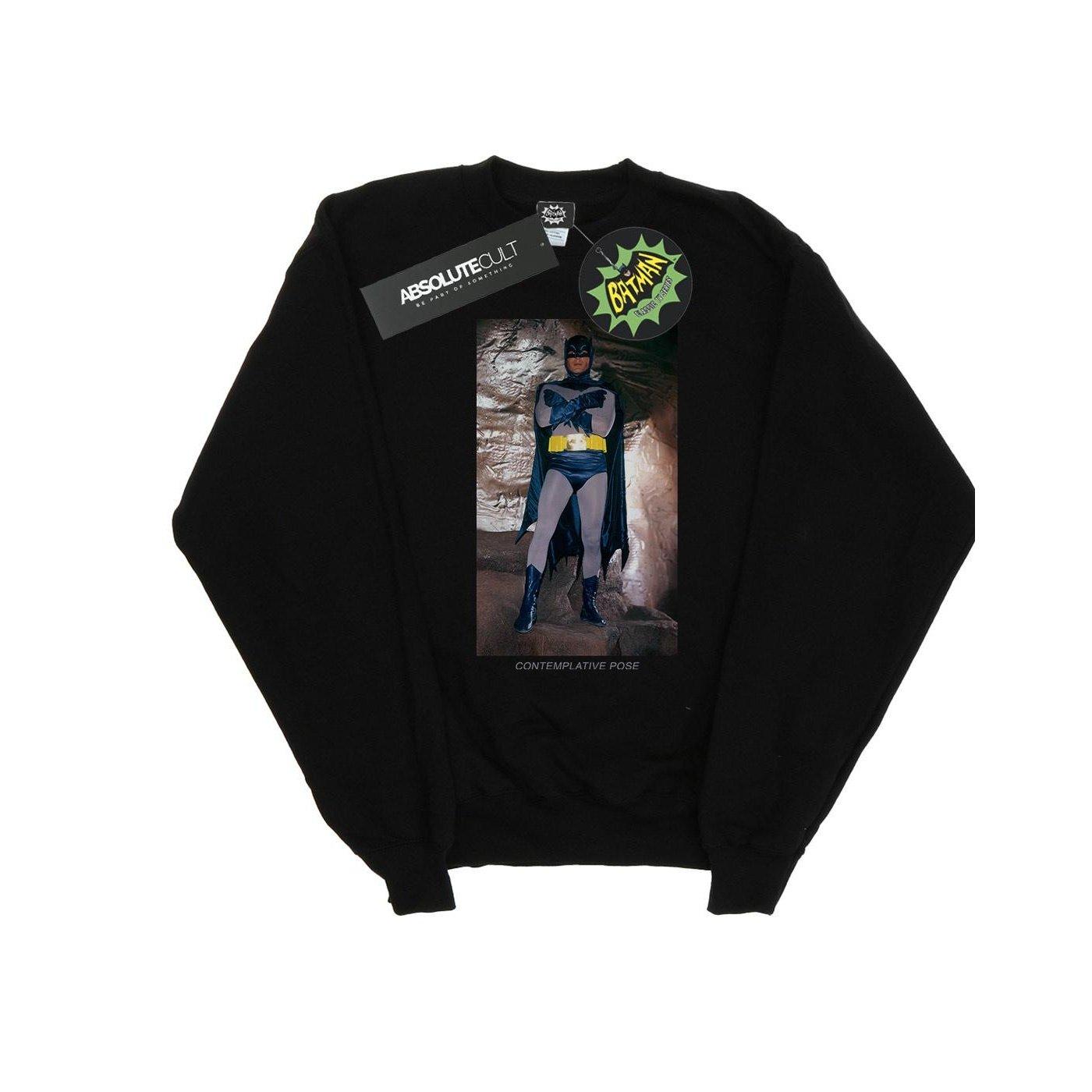 Image of Batman Tv Series Contemplative Pose Sweatshirt Mädchen Schwarz 140/146