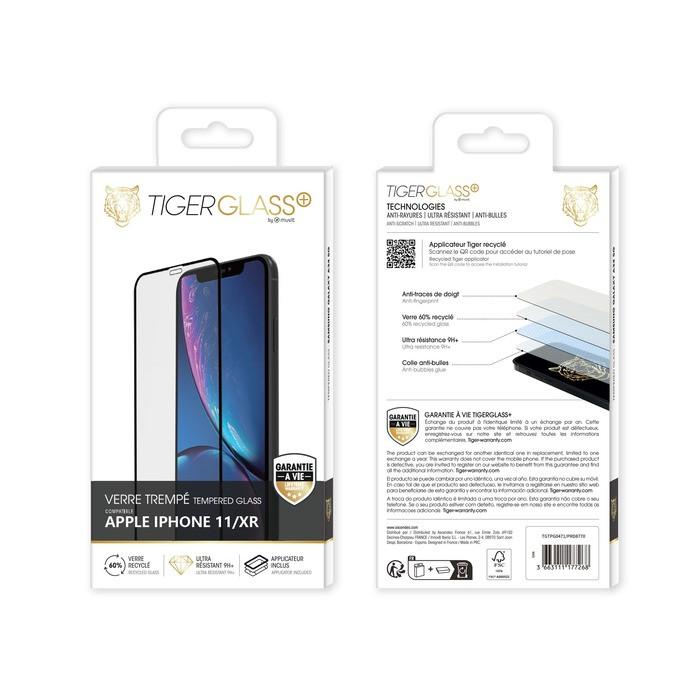 Tiger  Verre Trempé pour iPhone 11/XR 