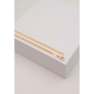 MUAU Schmuck  Collier Erbs Gelbgold 750, 2.5mm, 38cm 