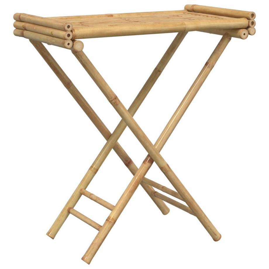 VidaXL  Table à plateau pliante bambou 