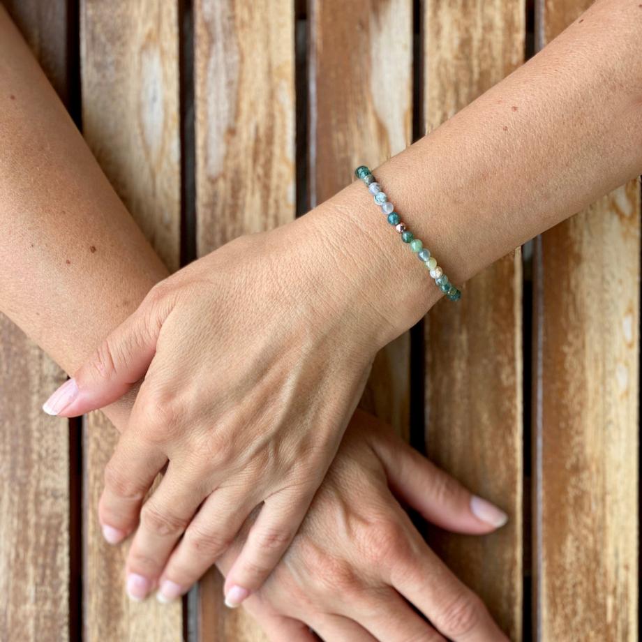 Balibay  Mesheena  Armband mit Achat & Moosachat 