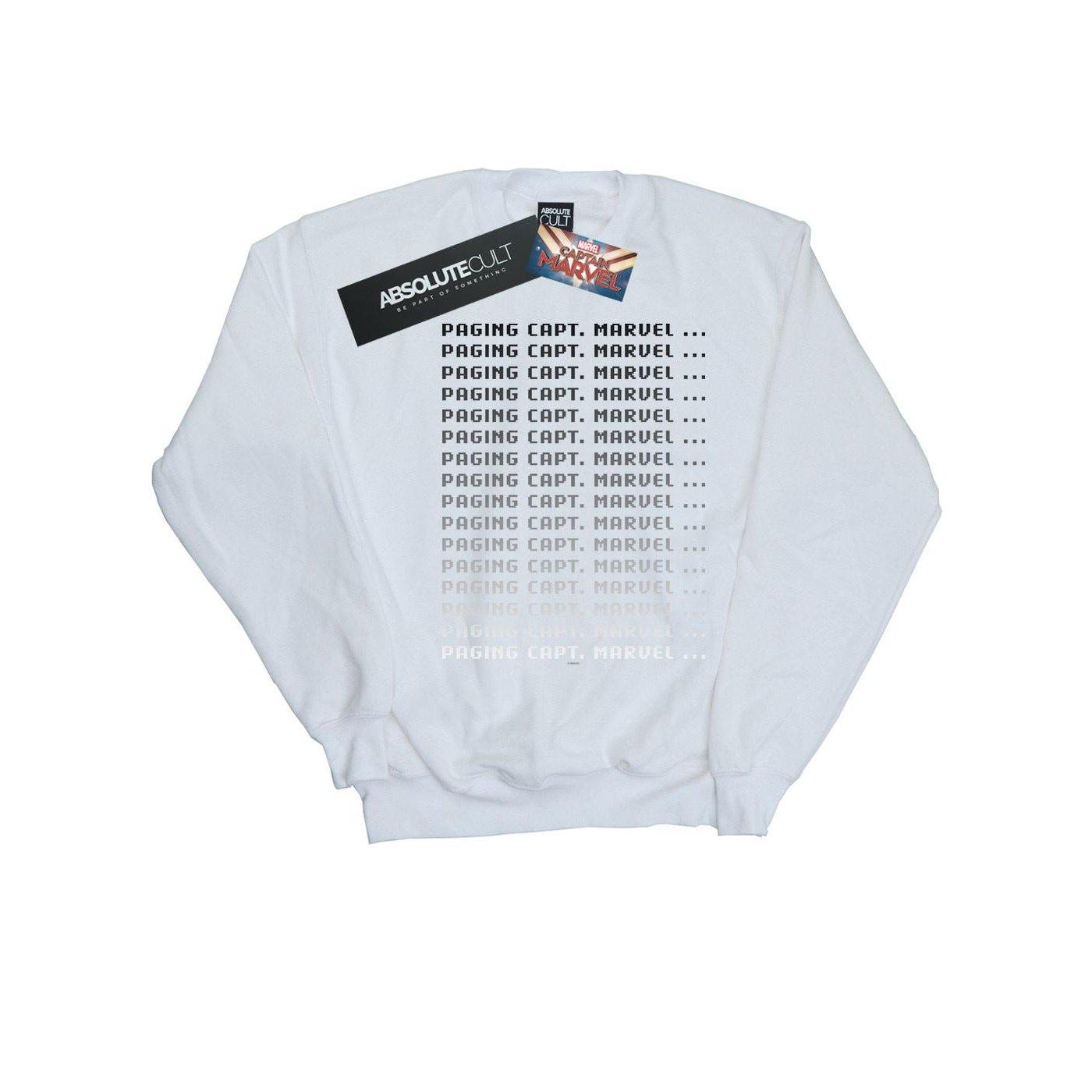 Image of Captain Paging Captain Sweatshirt Unisex Weiss 152-158