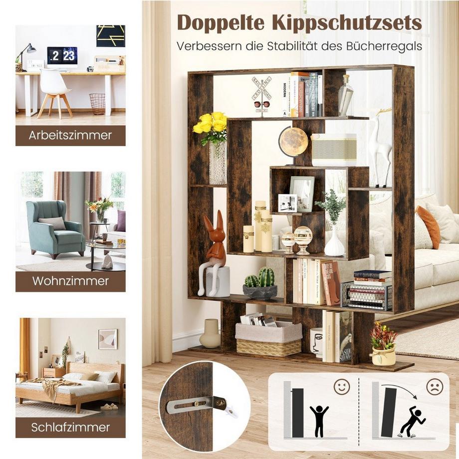 Northix Bibliothèque à 7 niveaux  