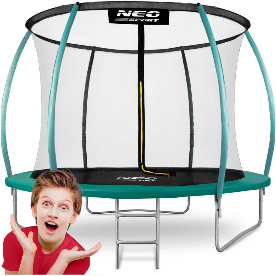 Trampolino da giardino 8 piedi/252 cm con rete di sicurezza interna di Neo-Sport