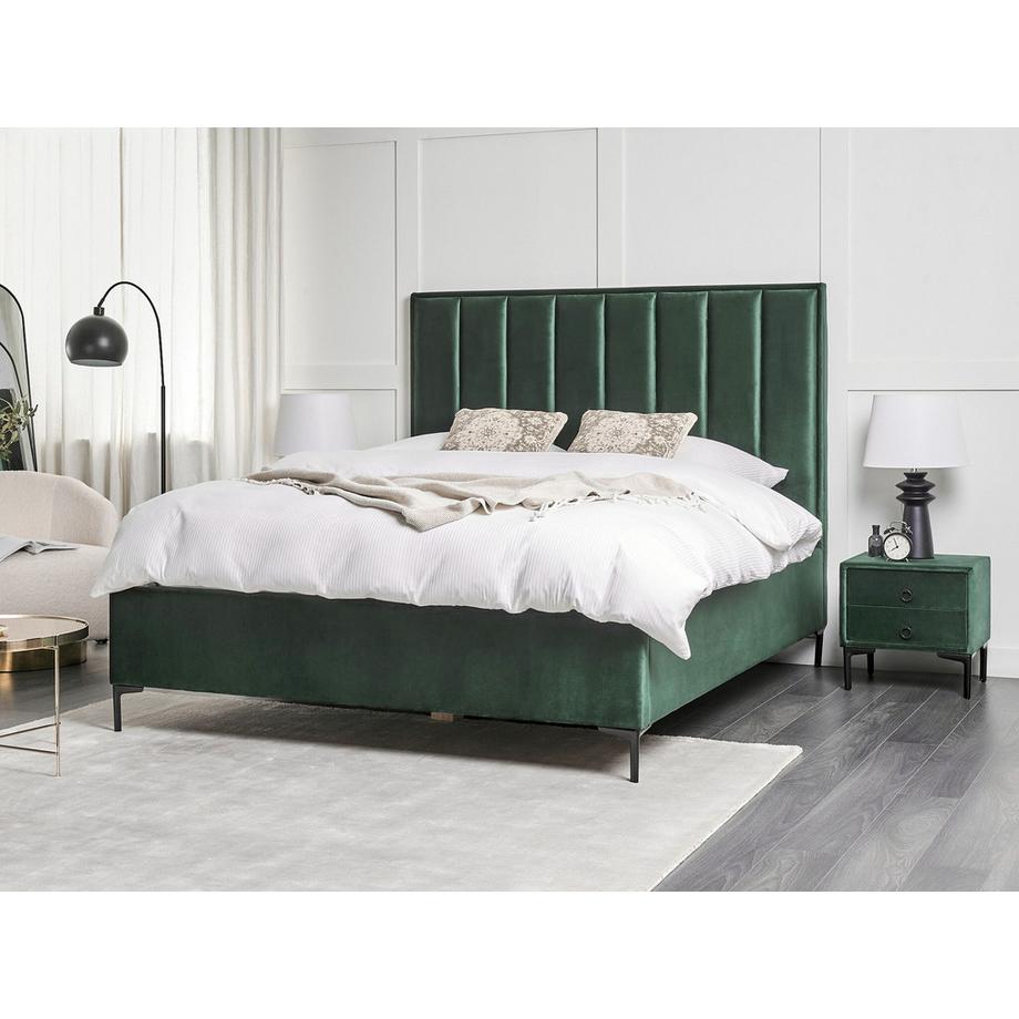 Beliani Ensemble de chambre en Velours SEZANNE  