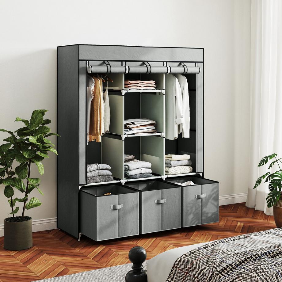 HOMCOM armoire en tissu  