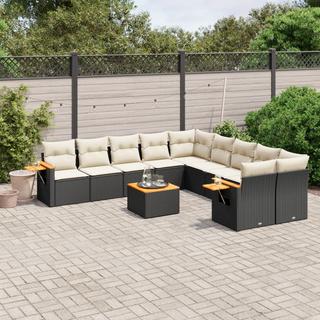 VidaXL set divano da giardino Polirattan  