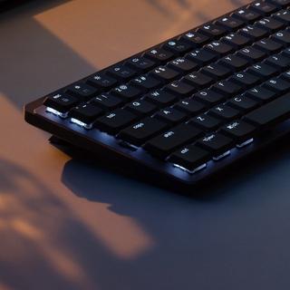 Logitech  MX Mini Mechanical Tastatur RF Wireless + Bluetooth QWERTZ Schweiz Graphit, Grau 