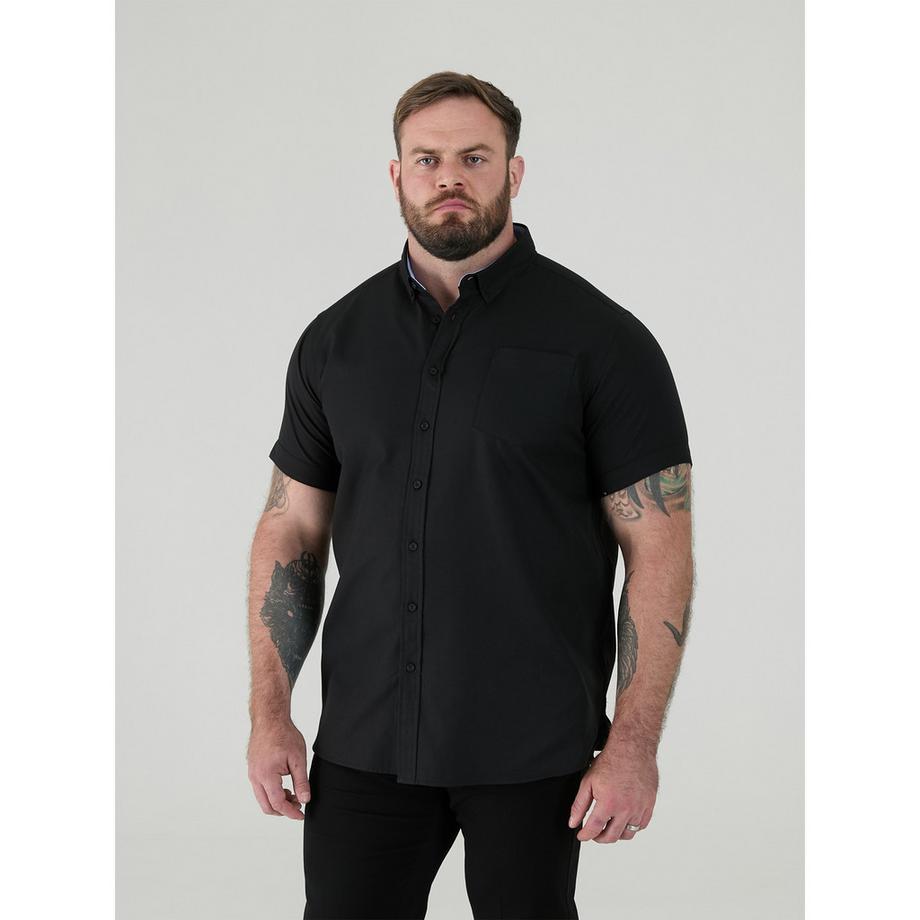 Duke James D555 Chemise Manches Courtes Oxford Taille Grand  