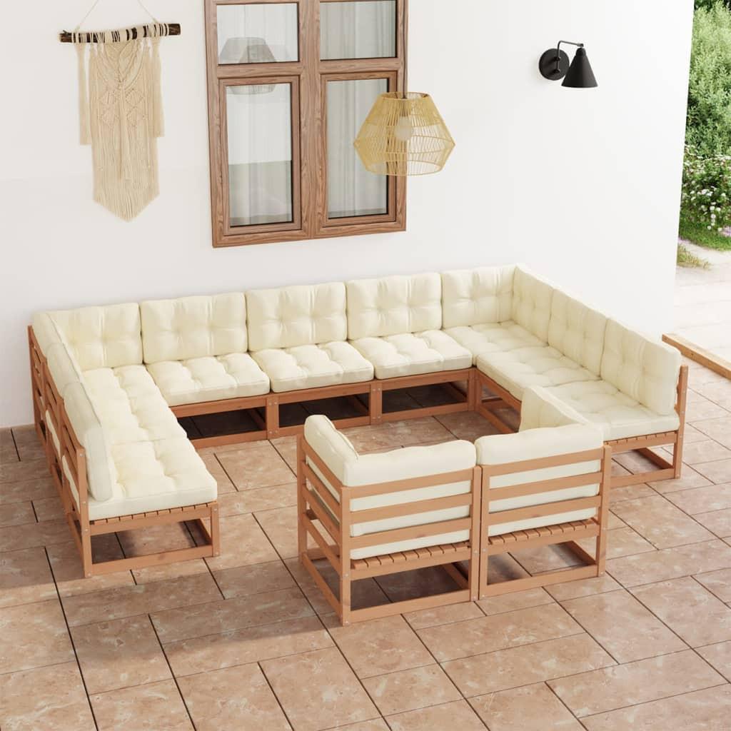 VidaXL set salotto da giardino Legno di pino  