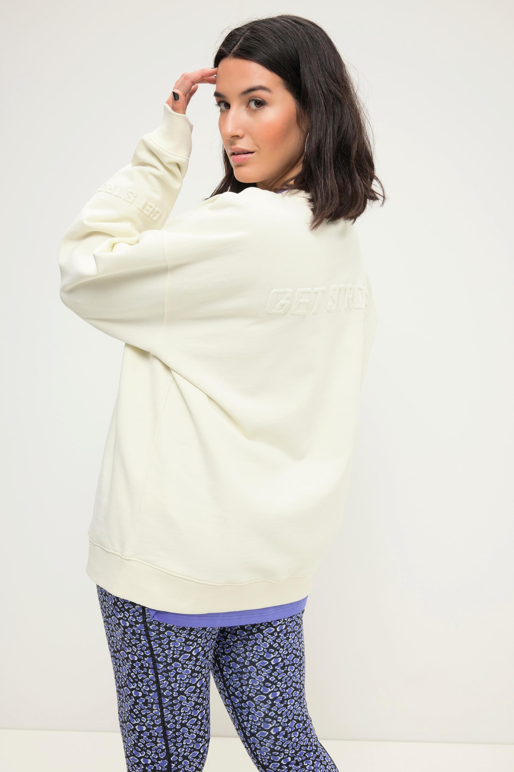 Studio Untold  Sweat-shirt oversized avec gaufrage au dos et manches longues ballon 