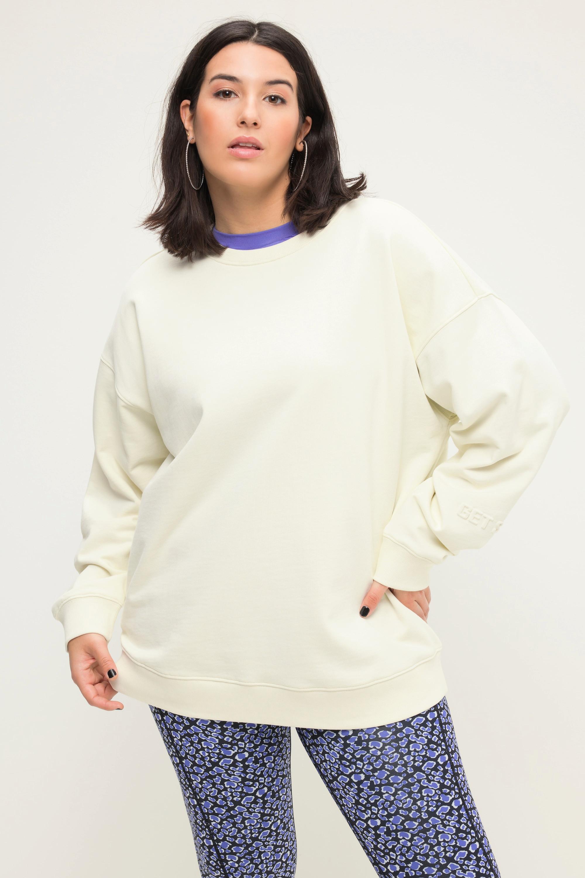 Studio Untold  Sweat-shirt oversized avec gaufrage au dos et manches longues ballon 