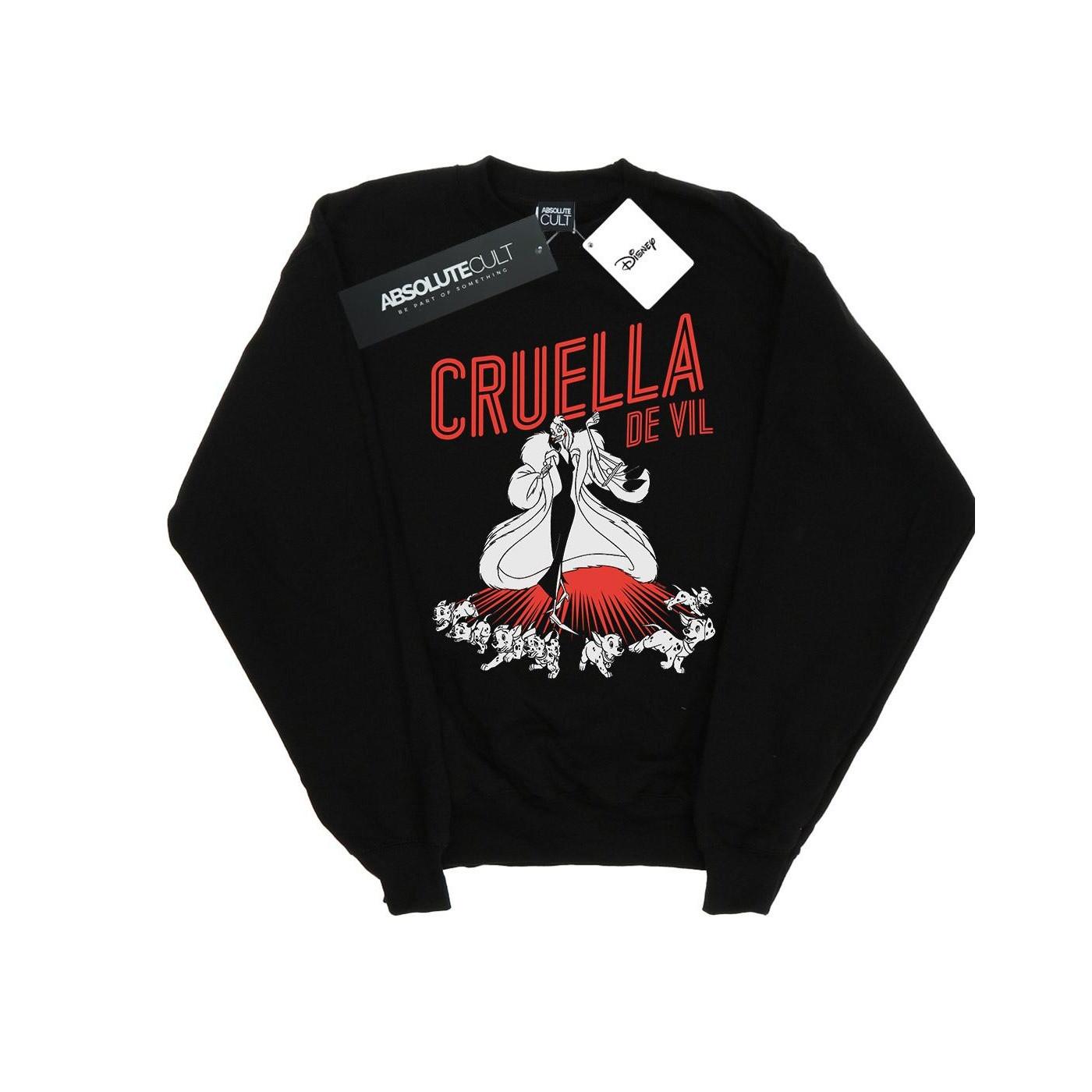Image of Cruella De Vil Dalmatians Sweatshirt Damen Schwarz S
